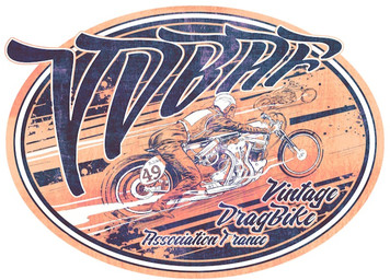 Le logo du VDBA-F  Vintage Drag Bike Association-France