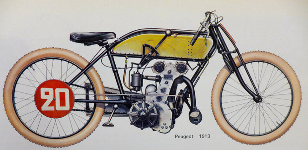 La Peugeot 500 grand Prix conçue par Ernest Henry en 1913.