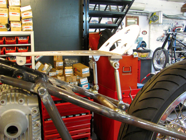 Seat assembly without cover, for Le Bolide.